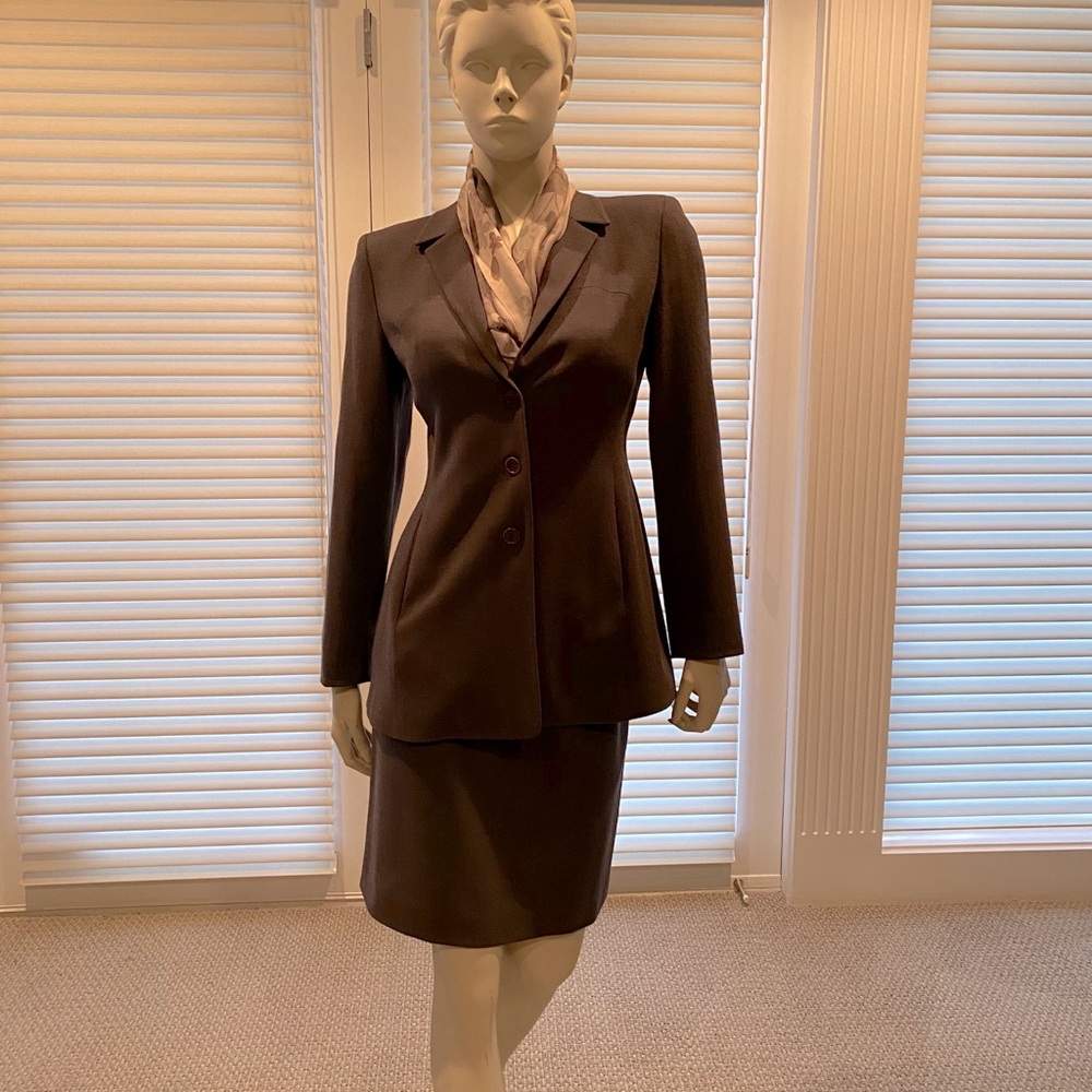 Suit - Tahari Plum Suit Jacket & Skirt